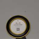 97 Decor Small Round Picture Frame 4x4, Elegant Vintage Frame 4 Inch For Tabletop And Wall Hanging, Black and Gold Circle Frames Antique Wall Decor For Home, Bedroom