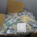 Outdoor Deep Seat Cushion Set of 2,24 x 24 Inch, Deep Seat,Back Cushion and Pillow with Removable Cover and Adjustable Straps for Chair, Sofa, and Couch