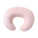 Nursing Pillow Cover Breastfeeding Pillow Cases Plush Dot Slipcover (Light Pink)