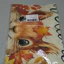 Welcome Fall Squirrel Garden Flag 12x18 Inch Double Sided Outside Autumn Maple Leaves Nut Small Burlap Yard Flag Farmhouse Outdoor Decoration