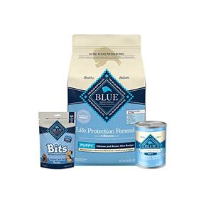 Blue Buffalo Life Protection Formula Natural Puppy Starter Kit - Dry & Wet Dog Food, & Blue Bits Puppy Treats, Chicken, 3pct BB OCT 30 2026