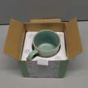 Bosmarlin Large Ceramic Coffee Mug, Big Tea Cup, 7 Colors to Choose, 21 Oz, Dishwasher and Microwave Safe, 1 PCS (Green)