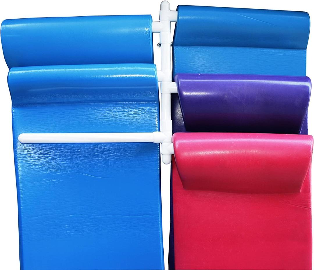Hanging Pool Float Storage Rack - Convenient Holder by Float Storage, Sturdy Furniture Grade PVC 6 Arm Rack for Easy Air Drying and Cleaning (White)