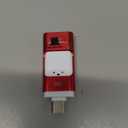 Flash Drive for iPhone 256GB, 4 in 1 USB Type C Memory Stick, Photo Stick External Storage Thumb Drive for iPhone iPad Android Computer, Candy Red