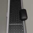 seenda Bluetooth Keyboard and Mouse for Mac, SKM64-2 Multi-Device Rechargeable Slim Wireless Keyboard Mouse Stainless Steel Full Size, Compatible with MacBook Pro/Air, iPad, iMac - Space Gray
