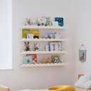 Seocry Nusery Shelves (White, 23 Inches)
