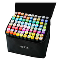 80 Colors Alcohol Markers Art Markers for Kids and Adult Drawing Marker Dual Tip Coloring Painting Perfect for Boys Girls Students Gift