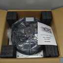 12 Inch Shutter Exhaust Fan, Aluminum Wall Mounted Exhaust Fan, 1030 CFM High Speed Automatic Shutter Attic Fan, Vent Fan For Greenhouse,Shed,Shop,Garage