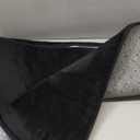 Black Memory Foam Bathroom Runner Rug Long Narrow Bath Mat Non Slip Soft Absorbent Washable Plush Microfiber Bathrug，24" x 72"