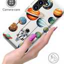 Compatible with Samsung Galaxy S24 Plus & S25 Plus Case Cute with Card Holder/Shockproof Slim Slot Wallet Phone Cover for Women for S24+ & S25+ / Astronaut Space Planets Spaceman Cosmo Galaxy