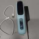 Go Brush Pro for Short Hair - 2026 Mother's Day Upgraded Cordless Straightening Brush with Fast Heat, 3 Temperature Settings, Ionic & Ceramic Care, USB-C Rechargeable for Frizz-Free Styling (Blue)