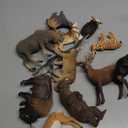 Kaplan Early Learning North American Wildlife Set - 13 Piece Realistic Animal Figurines Playset for Kids 3+