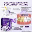 2 x Teeth Whitening Strips, Purple Whitening Strips for Teeth, 30 Count Stain Removing Whitening Strips for Daily Oral Care, Easy to Use Teeth Brightening Strips for Coffee, Tea & Wine Stains