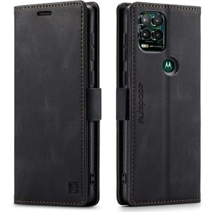 HAII Case for Moto G Stylus 5G 2021,PU Leather Folio Flip Wallet Case with Card Holster Stand Kickstand Magnetic Closure Shockproof Phone Cover for Motorola Moto G Stylus 5G 2021 (Black)