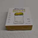 Breastmilk Bottles 6pc Set with Leak Proof Lids, 6.oz 180ml Reusable Wide Neck Bottles Best for Breast Milk Collection & Storage Solution, BPA Free, Fits Spectra & Avent Models