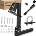 Nilight Trailer Hitch Spare Tire Carrier Adjustable Hitch Spare Tire Mount for Truck SUV ATV UTV for 2 Inch Receiver Fits 4 & 5 & 6 Lugs Trailer Wheels