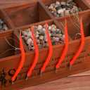 2 x OROOTL Striped Bass Tube Lures, 10pcs Classic Striped Bass Lures Saltwater Fishing Trolling Lure Rig Glow Tube Teaser with Stainless Steel Hook Barrel Swivel for Offshore Big Game Fishing (Red)