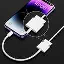 USB C to 30 Pin Female Adapter for iPhone 16, Apple MFi Certified No Audio Type C Male to 30-Pin Female Charging and Data Transfer Converter Compatible with iPhone 16 15 Pro Max 16 15 Plus, New iPad
