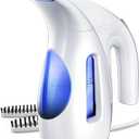 HiLIFE Steamer for Clothes, Portable Handheld Design, 240ml Big Capacity, 700W, Strong Penetrating Steam, Removes Wrinkle, for Home, Office(ONLY FOR 120V) (Blue)