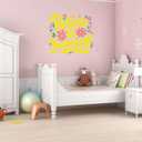 Believe in Yourself Quote Positive Life Quotes Pastel Color Flowers Wall Decal Wall Dcor Vinyl Sticker Size: 28 x 28