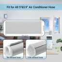 Air Conditioner Hose Cover 1 PC, Waterproof & Heat Insulating AC Hoses Cover Fit for 5 & 5.9 inch AC Hoses, Efficient Installation, Easy to Clean & Store