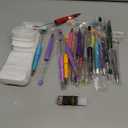 150 Pieces DIY Beadable Pen Kit  50 Plastic Ballpoint Pens with Refills & Bags, Beads Not Included  School Supplies, Office Accessories & Craft Gifts for Students & Teachers (Multicolor)