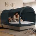 LEEDOR® Bed Tent Dream Tent Bed Canopy Shelter Cabin Sleeping Tent Indoor Bed Curtain Pop Up Privacy Warm Breathable with 4 Doors Twin/Full/Queen for Kids and Adult (Mattress Not Included), BUNK TWIN