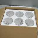 GO&SO 6 Pack Clear Bubble Seeded Glass Shade, 5.5in Height, 3.94in Diameter, 1.65in Fitter, Cylinder Glass Lamp Shade Replacement,for Pendant light/Wall Sconce/Floor Lamp/Desk Lamp/Chandelier