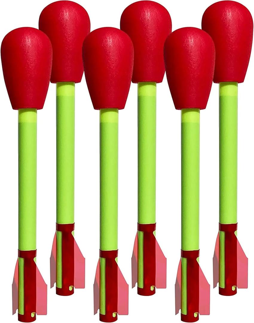 Botabee Rocket Refills for Kids - Toy Rocket Launcher Refill Kit - Air Blast Foam Rockets for Toddlers and Children - Rockets Foam Replacement - Toddler Air Blaster Toys - Ideal Kids Gifts (6 Pack)