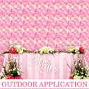 Tigeen 24 Pcs Flower Wall Panels 15 x 15 Inch 3D Silk Rose Floral Decorative Faux Flower Wall Background for Wedding Home Decoration Background Shop Party Photo Arrangement(24 Pcs,15 x 15 Inch)