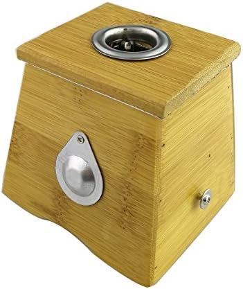 Winterworm® Bamboo One Hole Healing Box for Moxa Moxibustion Medicine Therapy