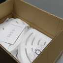 Matte White Tension Shower Caddy Corner Organizer, Rust-Proof Stainless Steel | 4 Deep Adjustable Shelves, Anti-Slip Tension Pole 34–114” | Hooks, Towel Bar & Soap Holder for Clean Modern Bathrooms