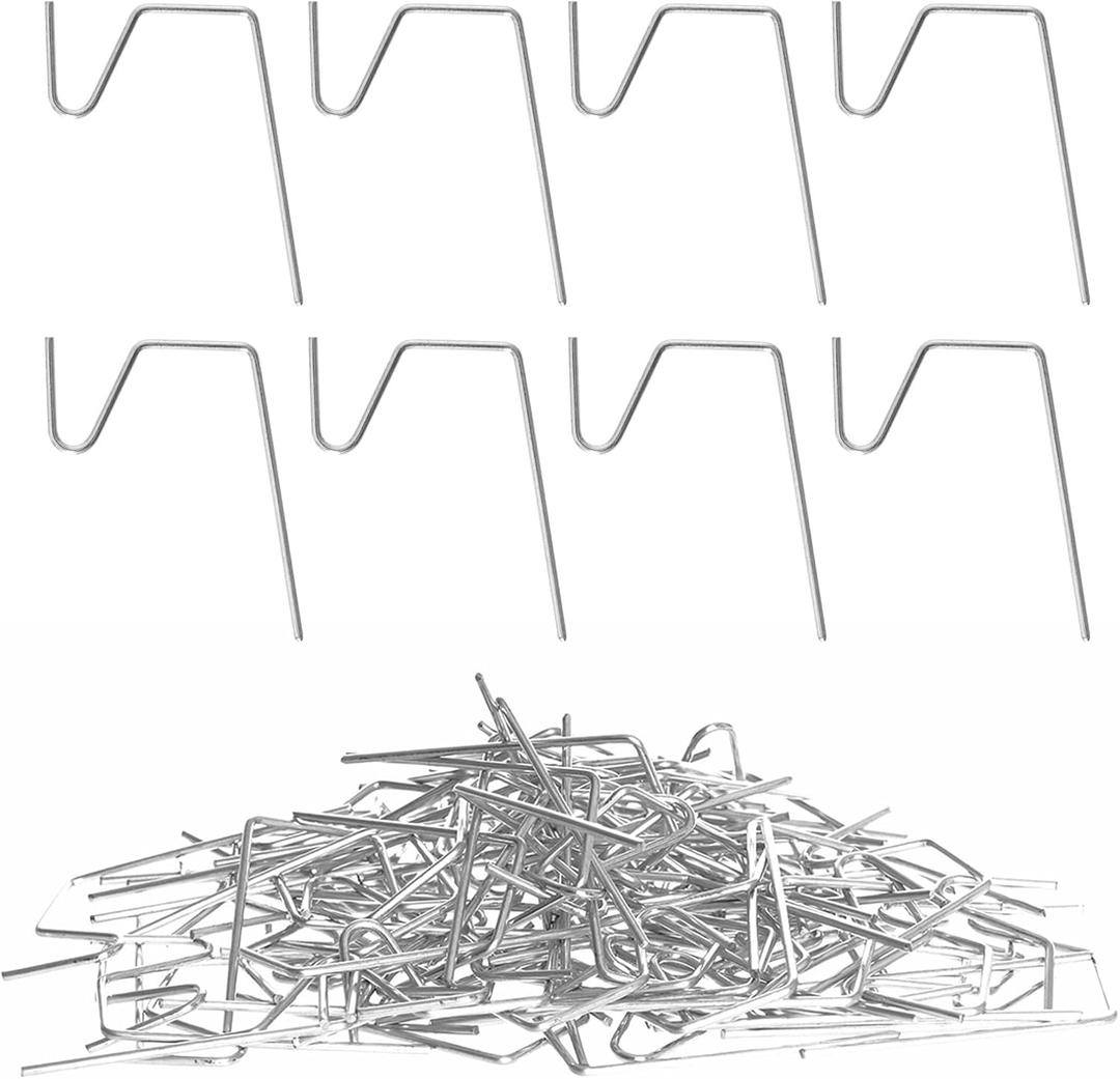 100Pcs Stainless Steel Christmas Light Hooks for Gutters with Gutter Guards, Gutter Hooks for Outdoor Lights, Leaf Filter Christmas Light Clips for Gutter Guards