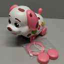 Musical Puppy Toys for 1 Year Old Girl Gifts, 1st Birthday Gril Gift, Bilingual Baby Toy 6-12-18 Months, Learning Toy for 1 Year Old Boy Present with Sound Light (Pink)