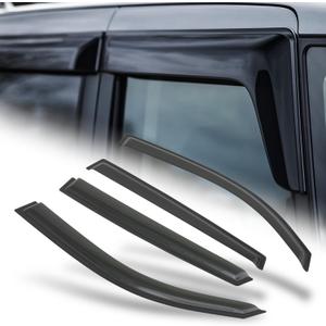 M-AUTO Window Visor Shade Compatible with 01-10 Chrysler Pt Cruiser, Tape-On Rain Guards Shields, 4 PCs