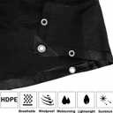 90% Black Shade Cloth 20 ft X 20 ft,Heavy Duty HDPE Mesh Sun Shade Tarp with Grommets for Garden Greenhouse Pergola Patio Pool Kennel UV Protection