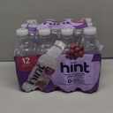 Hint Fruit-Infused Bottled Water, Grape - Sugar Free Flavored Water with Zero Calories, Naturally Flavored, and No Artificial Sweeteners - 16 Fl Oz (Pack of 12)