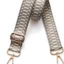 S-Jacorry Purse Strap Replacement Crossbody Wide Shoulder Strap Adjustable Canvas Straps Handbag Strap Replacement Belts (Gold Buckel-954)
