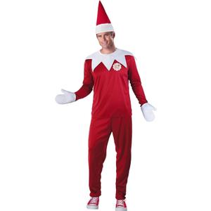 Fun World Men's Elf on The Shelf Adult Costume, Large (Red)