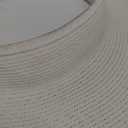 Simplicity Women's Wide Brim Straw Sun Visor Hat Roll Up Straw White Sun Hat for Women