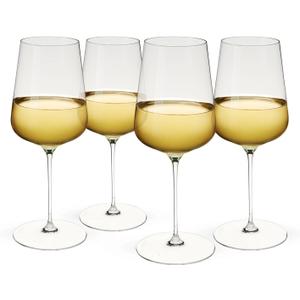 Spiegelau Definition Crystal Universal Wine Glasses for Red and White Wines, Durable Drinking Glasses for Housewarming, Birthday Party, Wedding Gifts, Home Bar, Elegant Glassware, 19 oz, Set of 4
