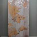 canvas Wall Art 20x40 lagre map of the world Painting Ready to Hang Framed World Map Artwork Prints for Home (grey)