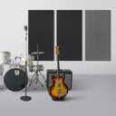 UMIACOUSTICS 2 PCS Acoustic Panel, 47.2" x 23.6" x 2" Fiberglass Sound Proof Wall Panels, Sound Absorbing Panels for Studios, Office, Home Theater. Black