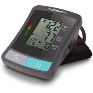 HealthSmart Digital Standard Wrist Blood Pressure Monitor with Automatic Adult Cuff That Displays Pulse Rate and Irregular Heartbeat Stores up to 60 Readings for 2 Users