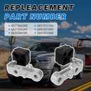 68275662AB Exhaust Bracket Muffler Support Rubber Isolator Hanger Assembly Rear Left & Right Compatible with 2019-2025 Ram 1500 3.0L 5.7L 6.2L, Driver Passenger Side 4PCS