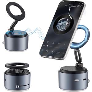 Phone Holder for Magsafe with Wireless Bluetooth Speaker, Cell Phone Stand HD Surround Sound Perfect for Home and Outdoors with Bluetooths Speakers for Desk Compatible with iPhone/Samsung