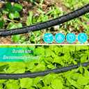 2 x Flat Soaker Hose for Garden Bed, 25FT 1/2" Linkable Consistent Drip Irrigation Hose Save 80% Water Leakproof Heavy Duty Double Layer Sprinkler Garden Hose with Holes