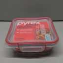 Pyrex Square Glass Dish with Locking Lid