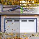 Garage Door Seal Top and Sides, 36ft Universal TPE Weather Stripping, Weatherproofing Garage Door Seal and Draft Stopper with Adhesive, Screws & Caps
