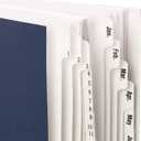 Smead Desk File/Sorter, Daily (1-31) and Monthly (Jan-Dec), 43 Dividers, Letter Size, Dark Blue (89235)